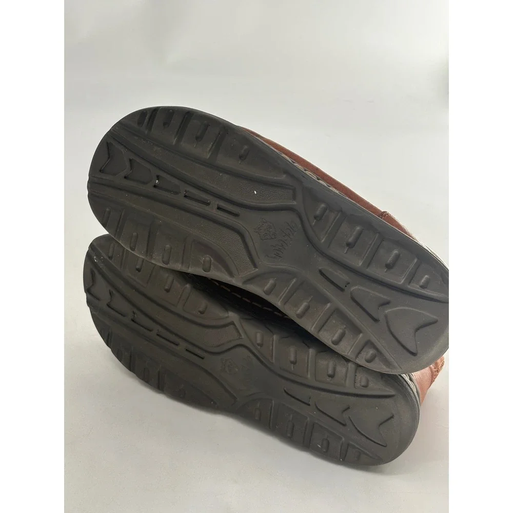 Lobo Solo Shoes Men Size 9 Brown‎ Leather Hook and Eye Comfort